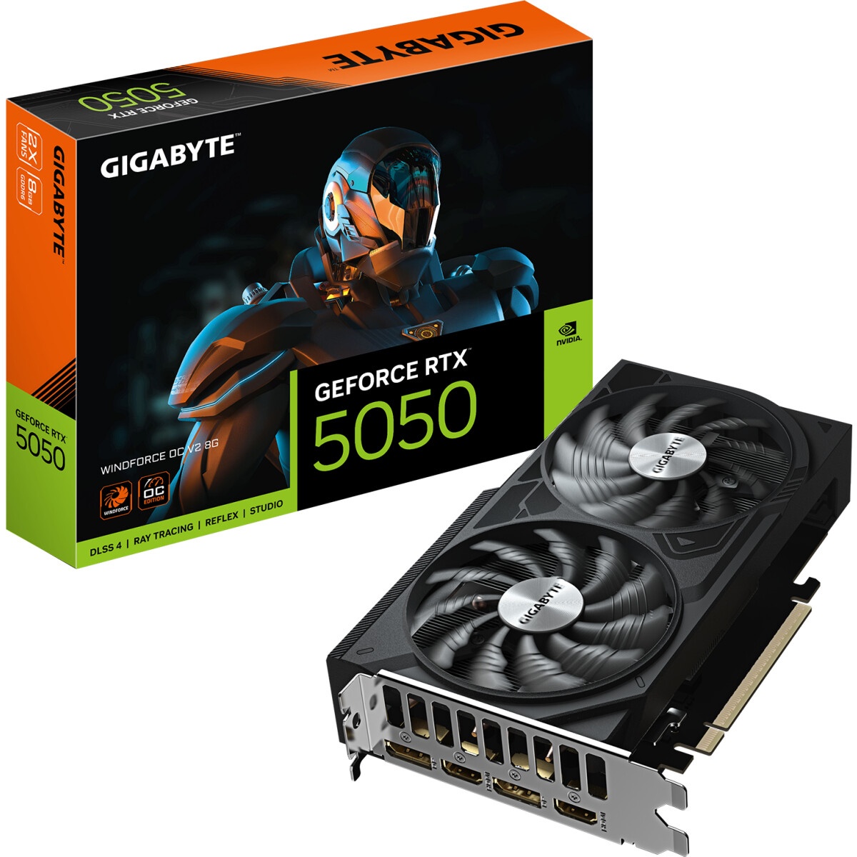 Видеокарта Afox RTX5050 GAMING 8GB GDDR6 128bit 3xDP HDMI 2FAN RTL