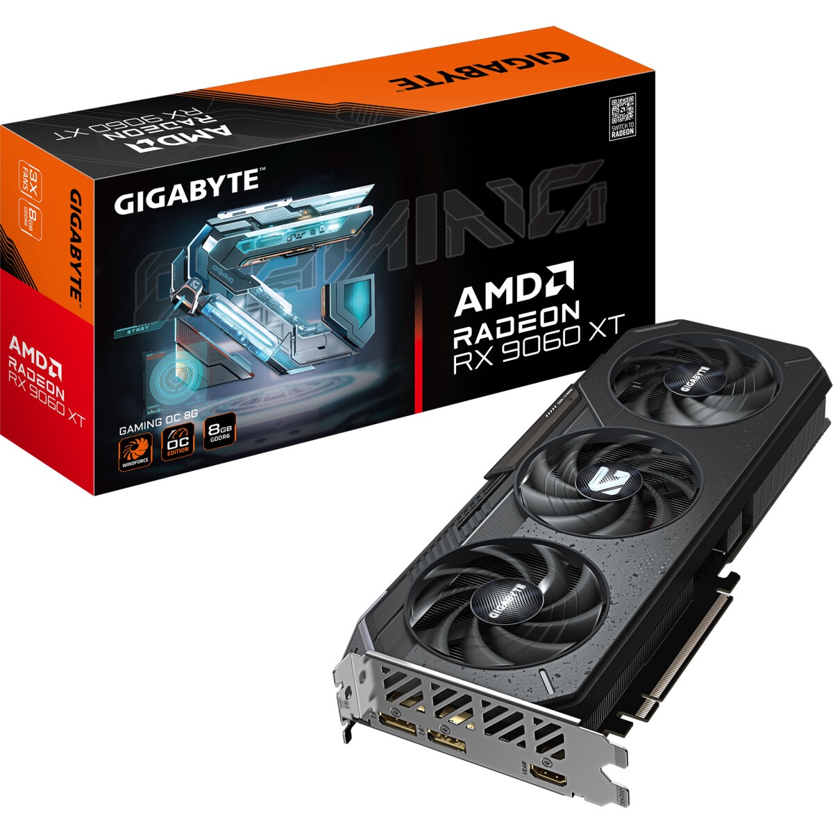 Видеокарта Sapphire RX9060XT PULSE 8GB GDDR6 128bit DP 2xHDMI 2FAN RTL