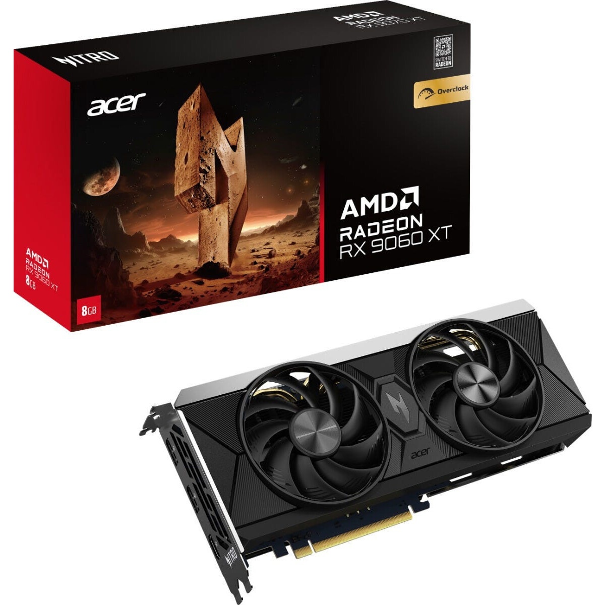Видеокарта Sapphire RX9060XT PULSE 8GB GDDR6 128bit DP 2xHDMI 2FAN RTL