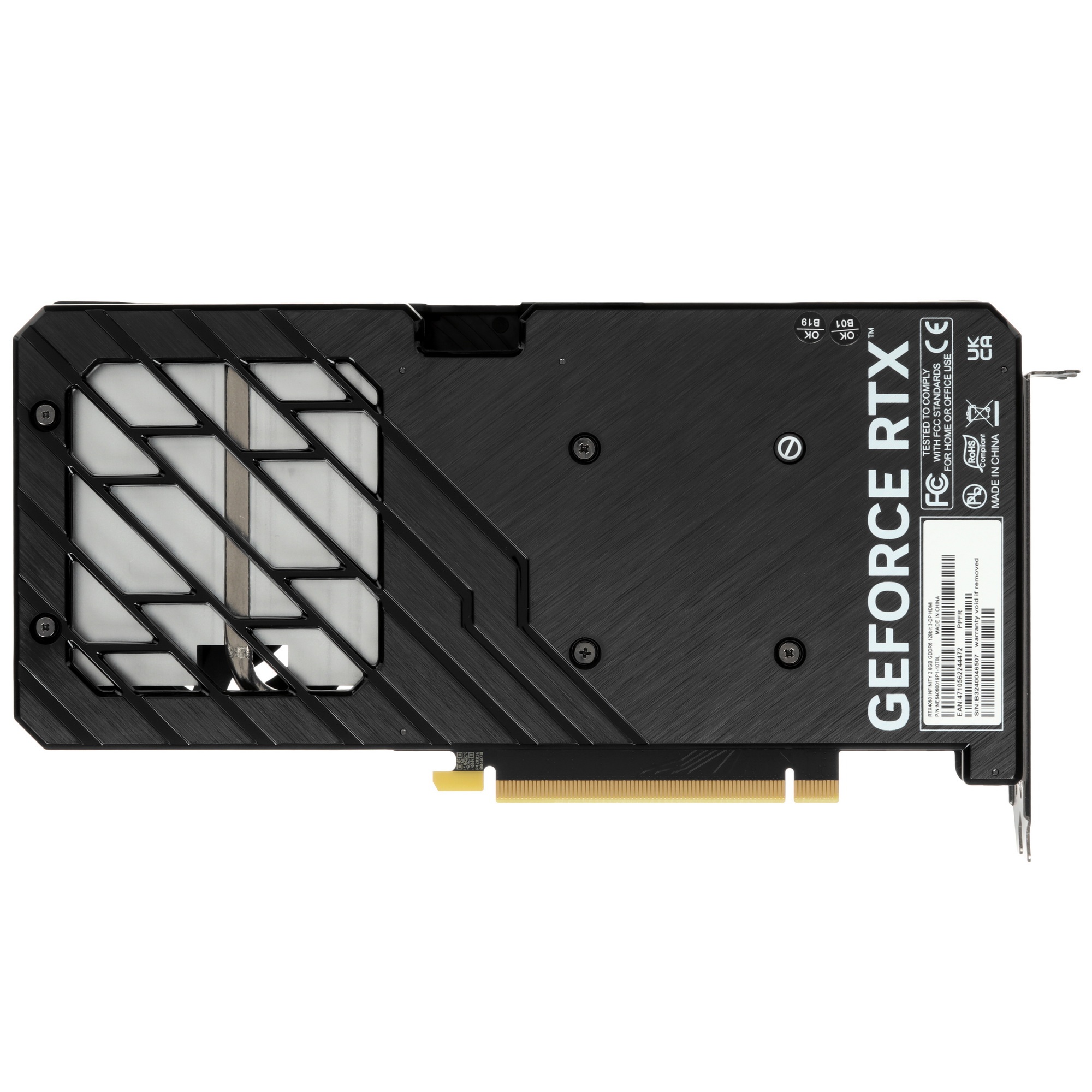Видеокарта Palit RTX4060 INFINITY 2 NVIDIA GeForce RTX 4060 8Gb 128bit PCI-E 4.0 GDDR6 1830/17000 HD