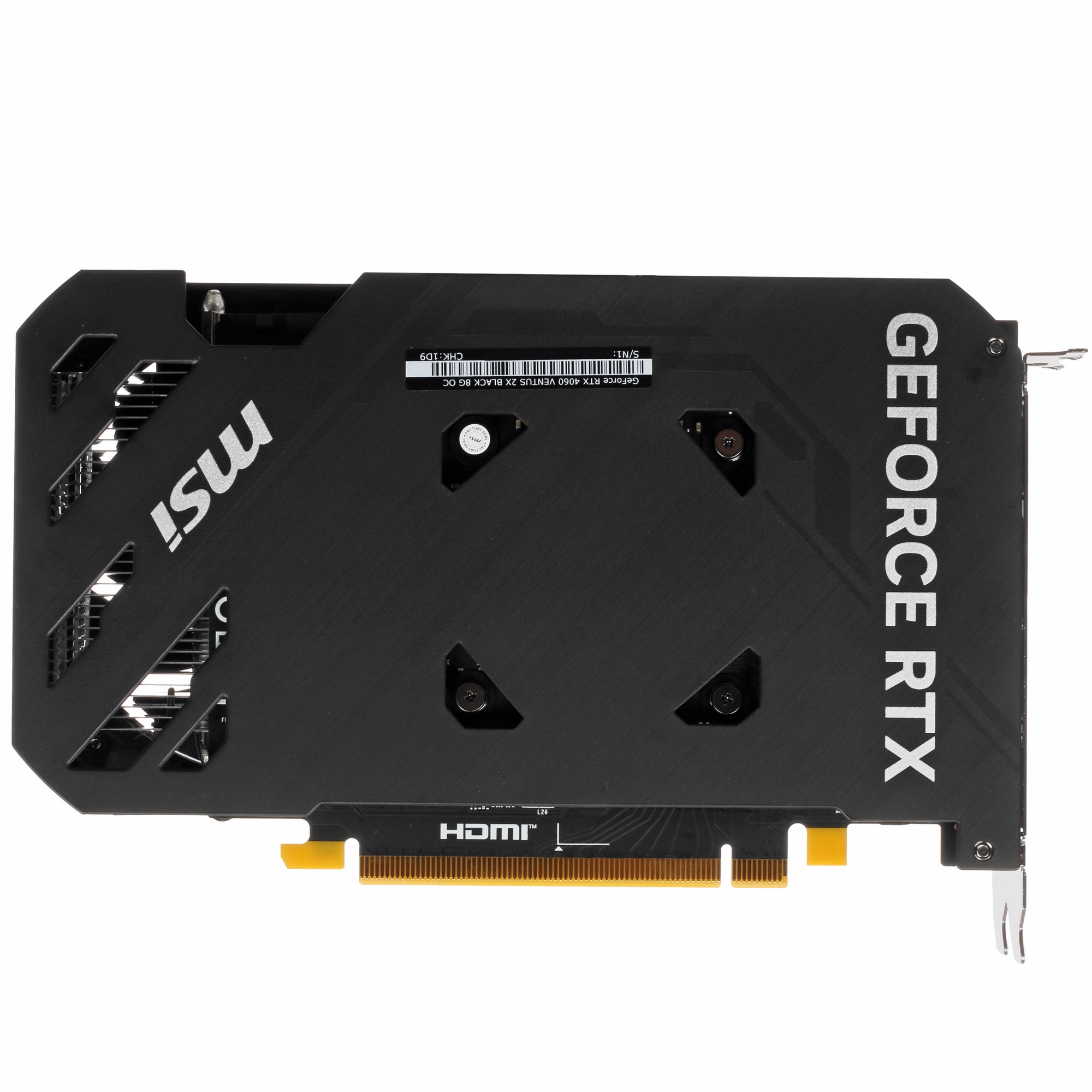Видеокарта MSI RTX4060 VENTUS 2X BLACK 8G OC  GDDR6 128-bit DPx3 HDMI ATX 2FAN