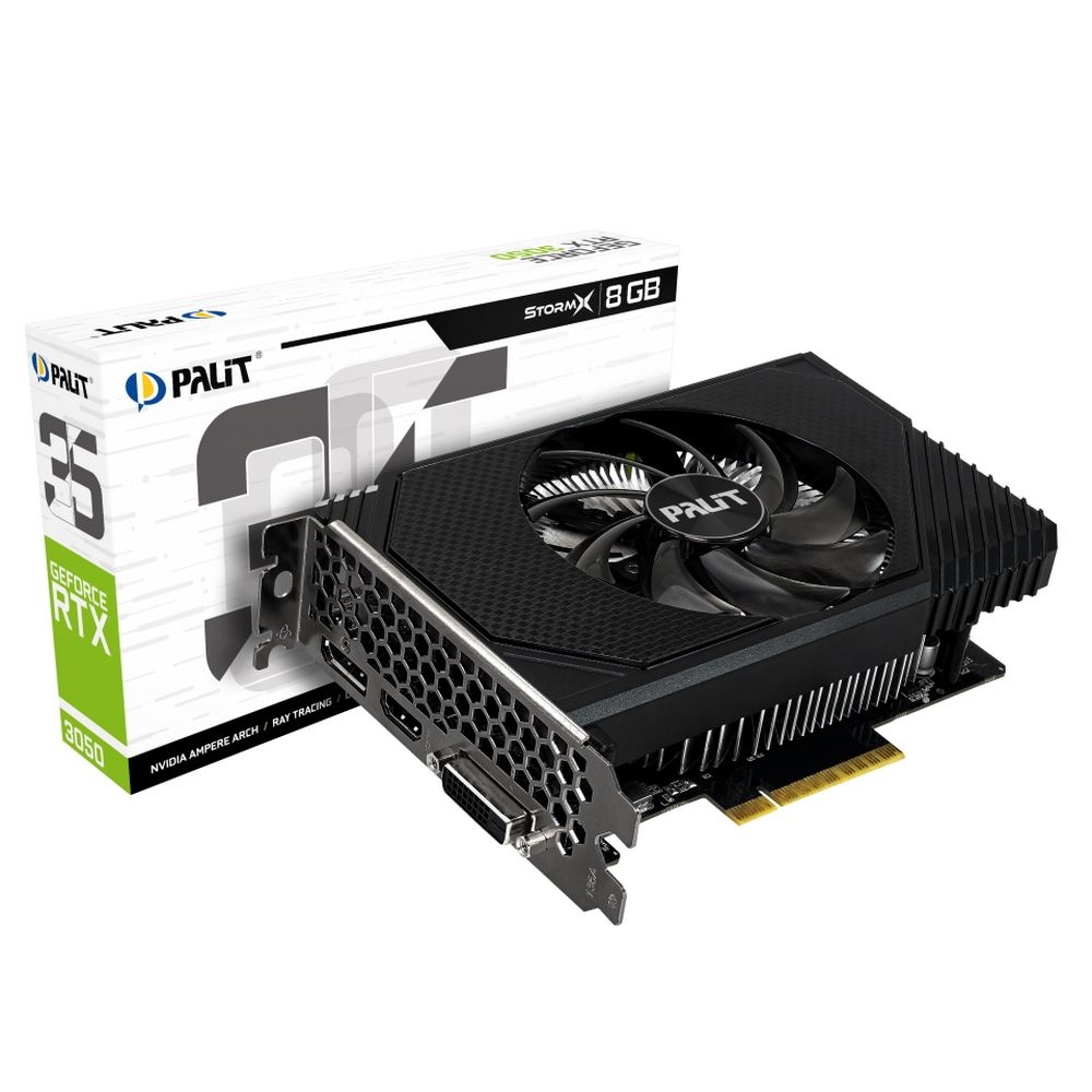 Видеокарта PALIT PA-RTX3050 STORMX 8GB V1  PCIE16  RTX3050 8GB