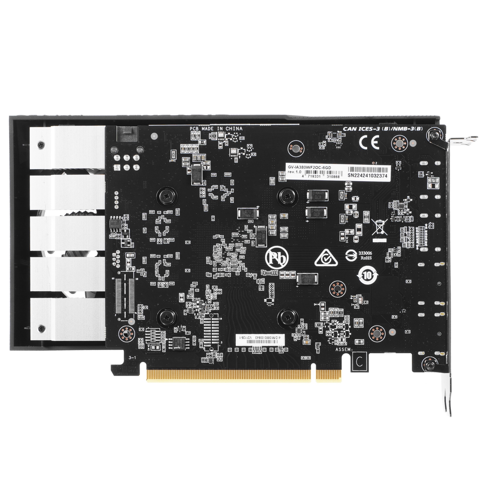 Видеокарта Gigabyte A380 WINDFORCE OC 6GB GV-IA380WF2OC-6GD