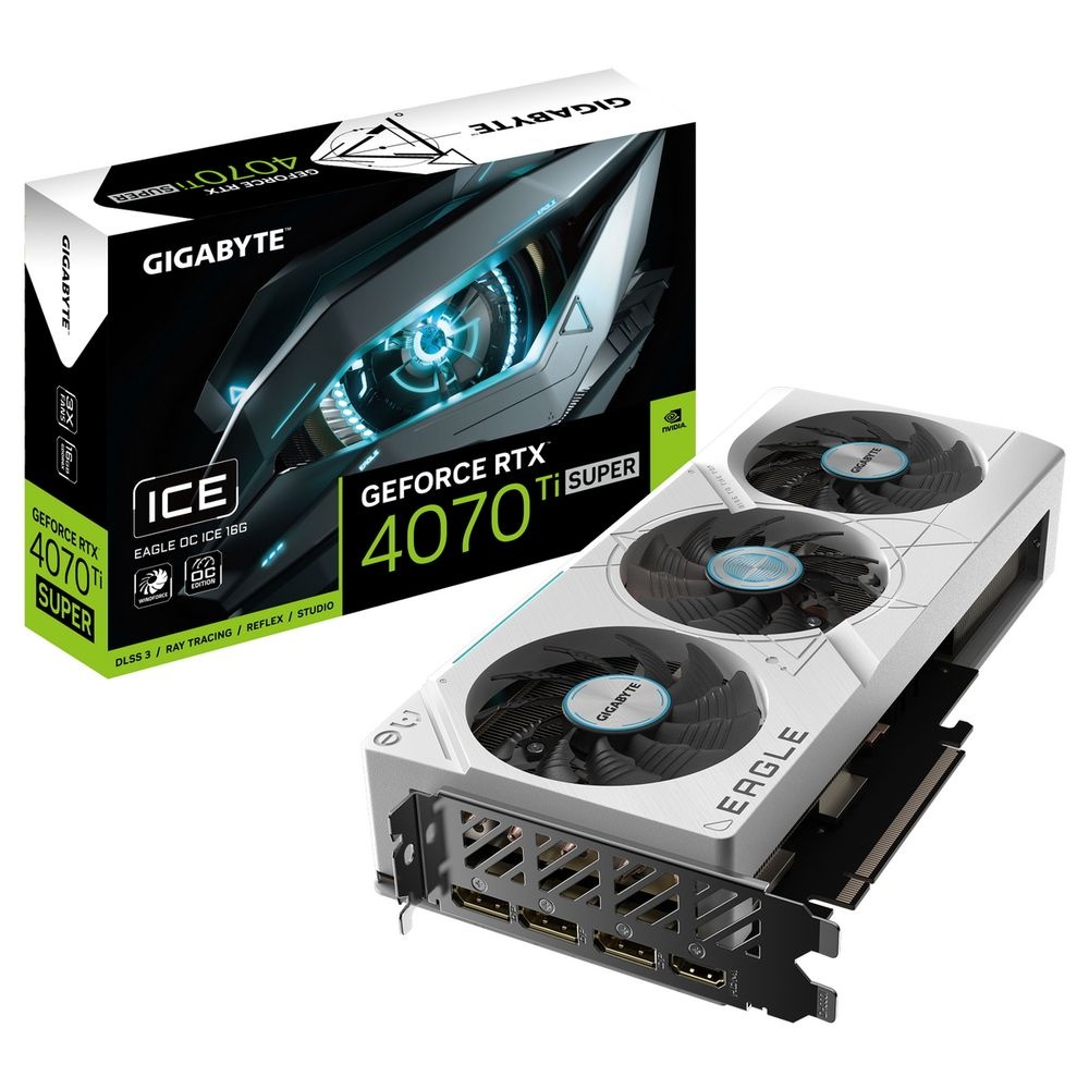 Видеокарта Gigabyte GV-N407TSEAGLEOCICE-16GD NV RTX4070TI Super 16Gb 256bit GDDR6X 2670/21