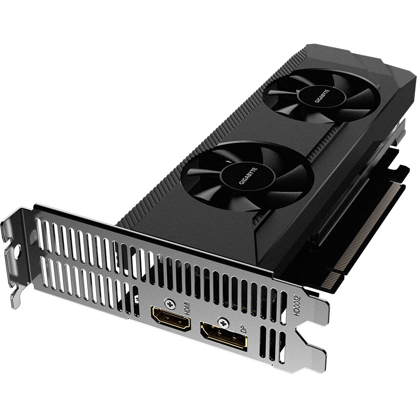 Видеокарта Gigabyte PCI-E 4.0 GV-R64D6-4GL AMD Radeon RX 6400 4096Mb 64 GDDR6 2039/16000 HDMIx1 DPx1