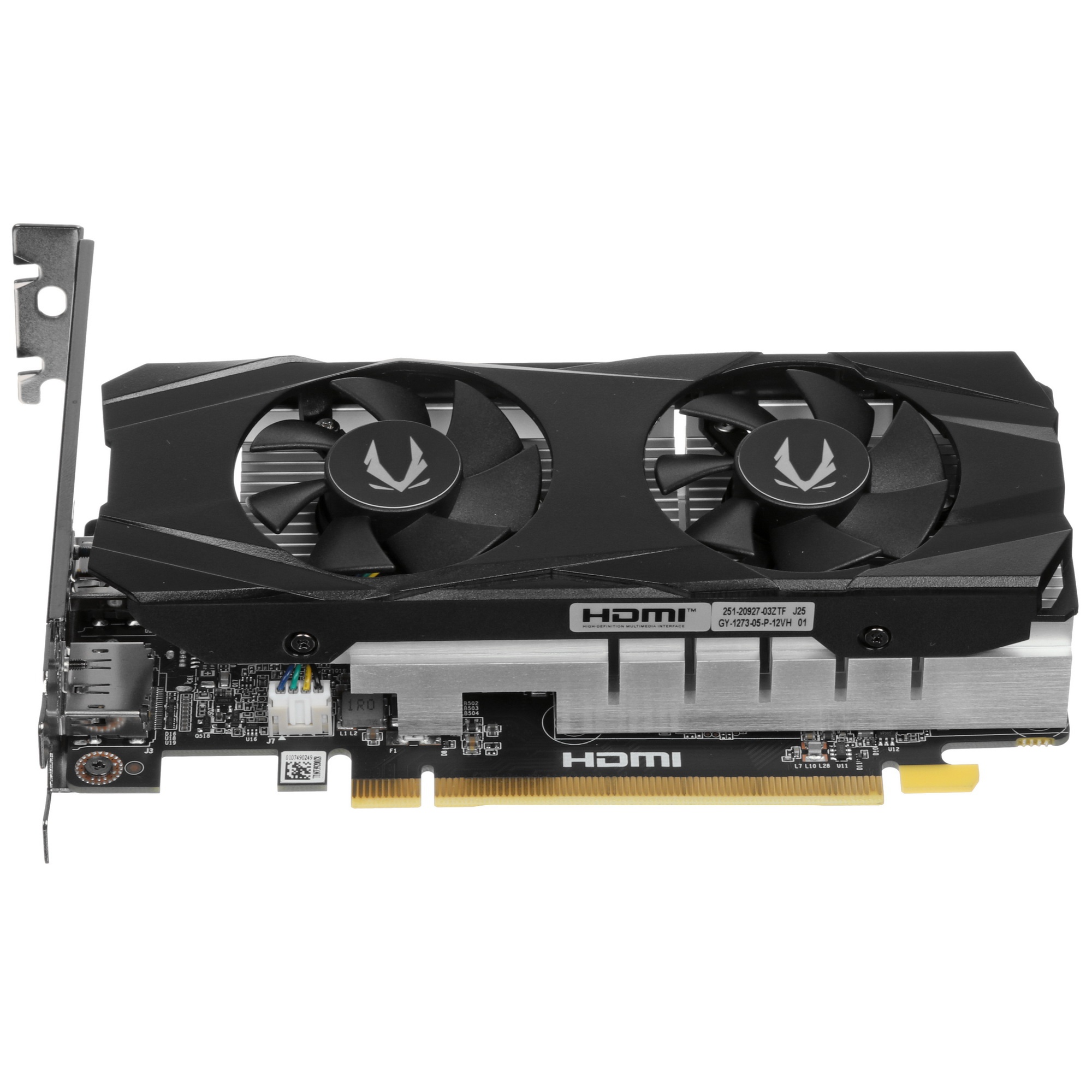 Видеокарта Zotac PCI-E 4.0 RTX 3050 LP NVIDIA GeForce RTX 3050 6Gb 96bit GDDR6 1470/14000 HDMIx1 DPx