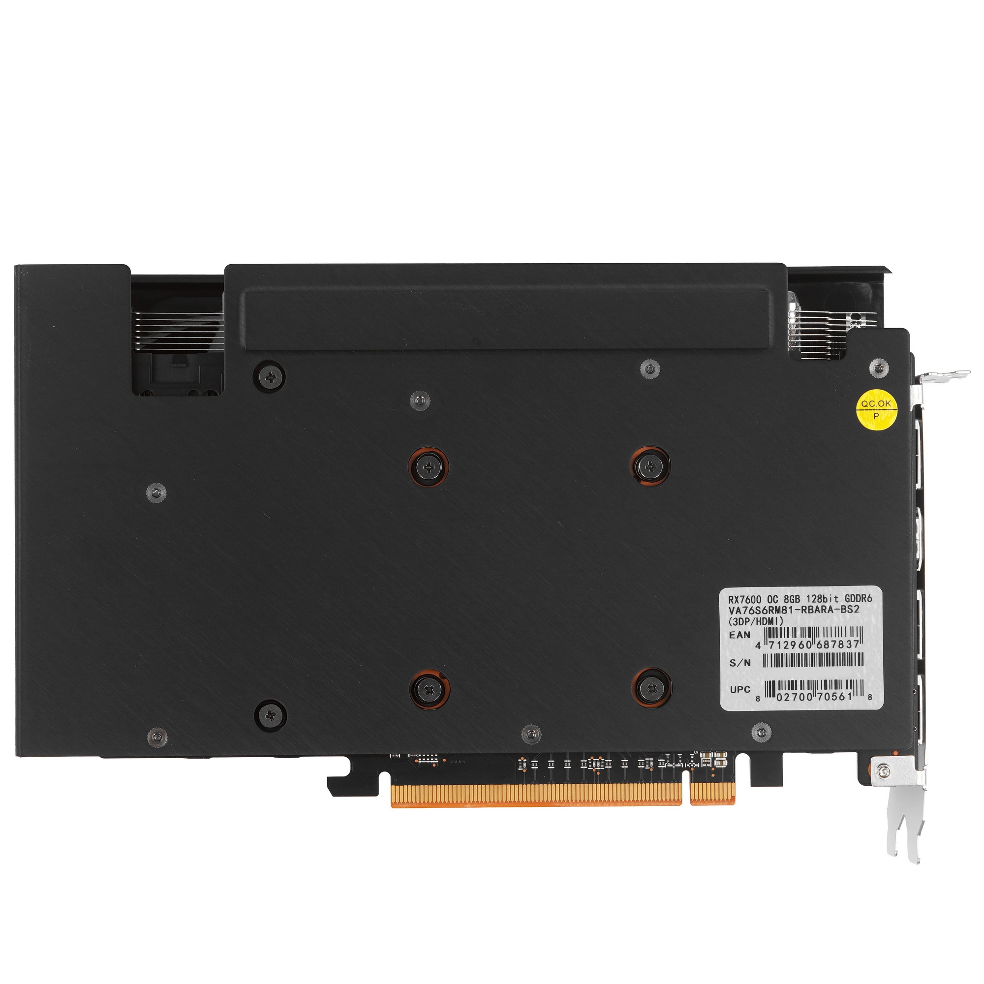 Видеокарта Biostar PCI-E 4.0 VA76S6RM81 RX7600 OC AMD Radeon RX 7600 8Gb 128bit GDDR6 2318/18000 HDM