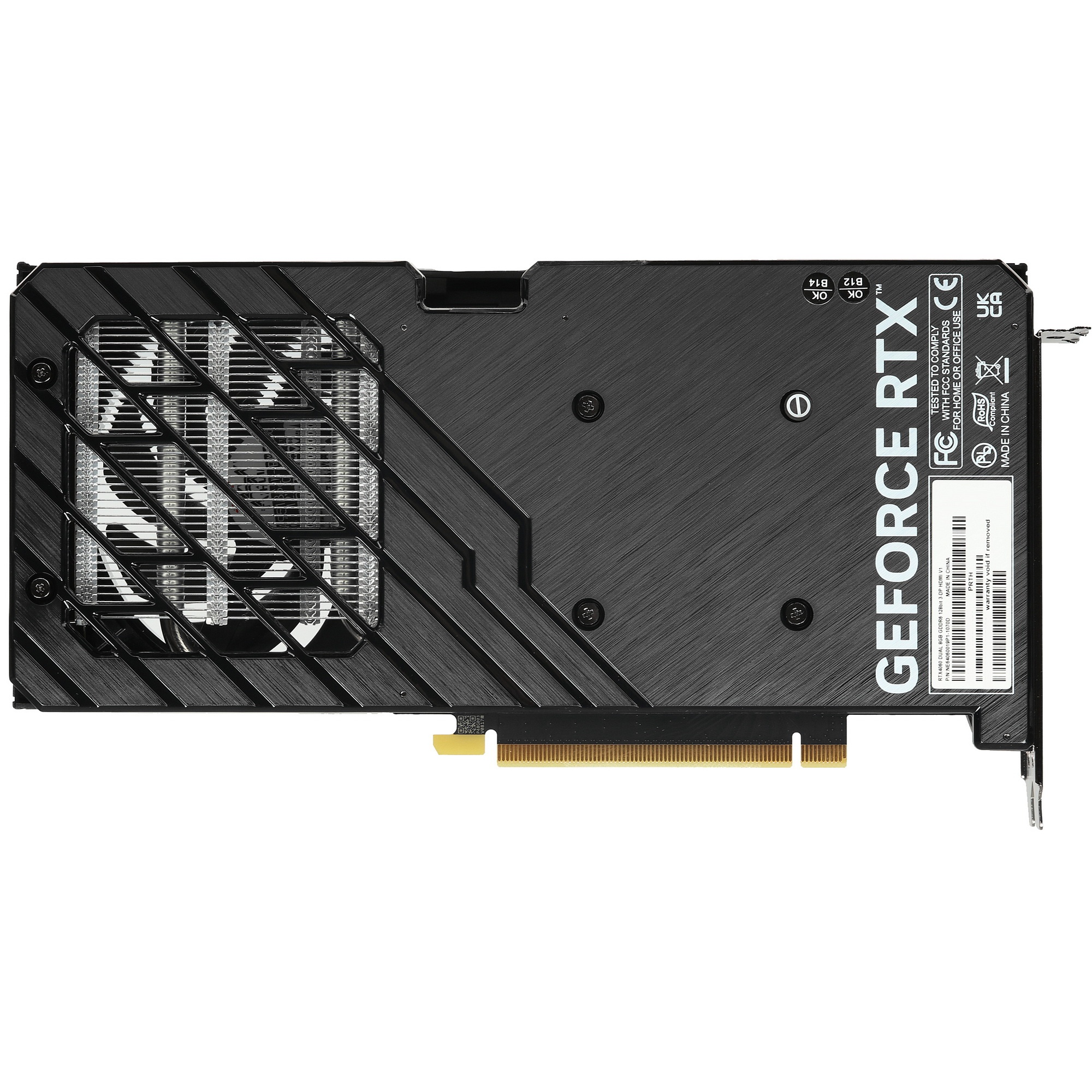 Видеокарта Palit PA-RTX4060 DUAL 8GB 8192Mb 128 GDDR6 1830/17000 HDMIx1 DPx3 HDCP Ret