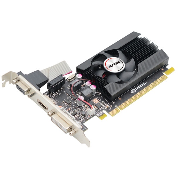 Видеокарта Afox GeForce GT710 4GB DDR3 64BIT DVI HDMI VGA LP SINGLE FAN (AF710-4096D3L7-V1) RTL