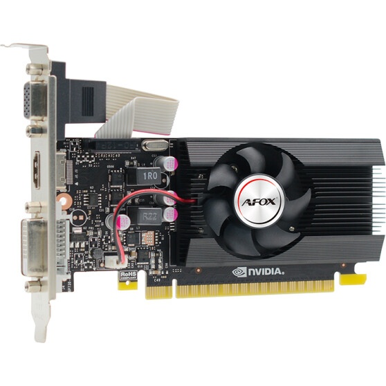 Видеокарта Afox GeForce GT710 4GB DDR3 64BIT DVI HDMI VGA LP SINGLE FAN (AF710-4096D3L7-V1) RTL
