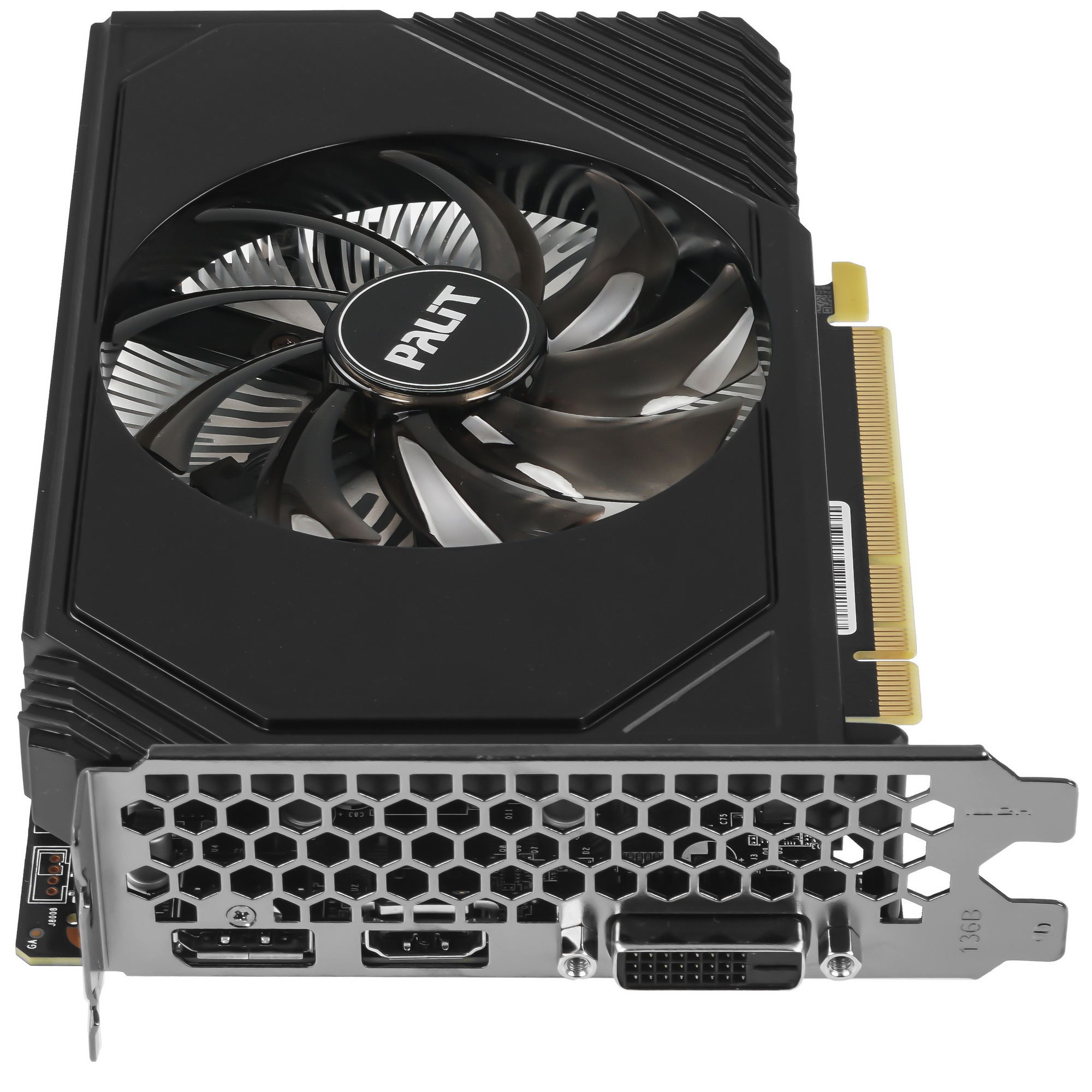 Видеокарта Palit RTX3050 STORMX 6Gb NVIDIA GeForce RTX 3050 6Gb PCI-E 4.0 96bit GDDR6 1042/14000 DVI