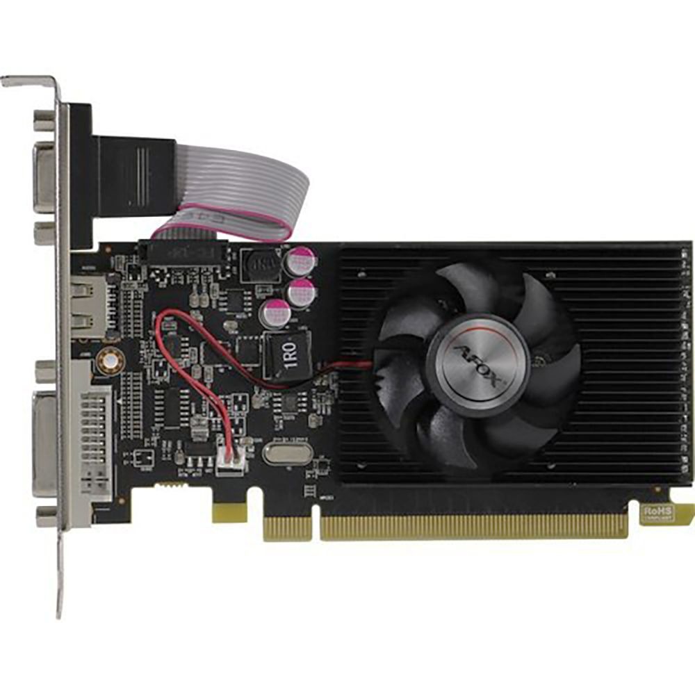 Видеокарта AFOX Radeon R5 220 1GB DDR3 64Bit DVI HDMI VGA LP Single Fan PCI-E 16x  AFR5220-1024D3L5