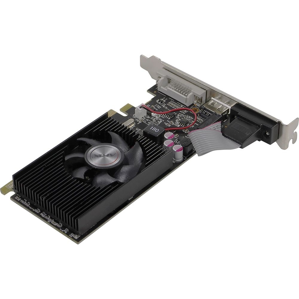 Видеокарта AFOX Radeon R5 220 1GB DDR3 64Bit DVI HDMI VGA LP Single Fan PCI-E 16x  AFR5220-1024D3L5