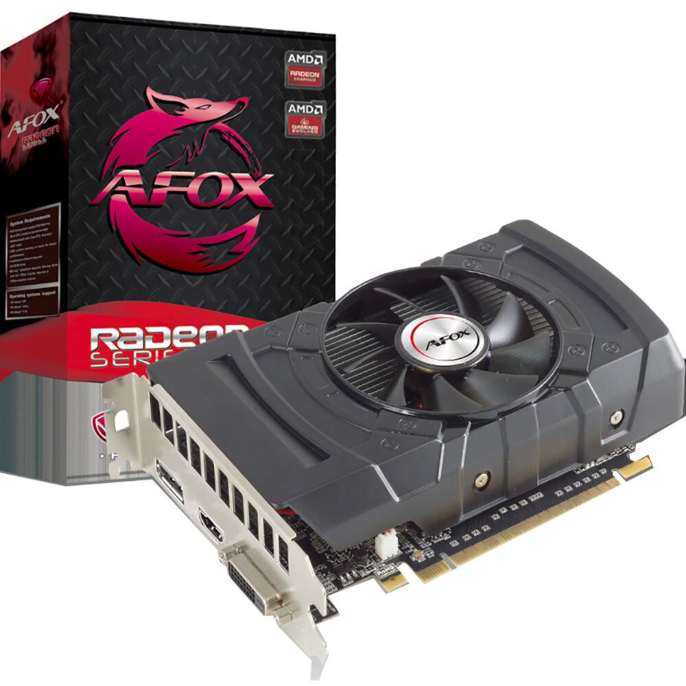 Видеокарта AFOX RX 550 4GB GDDR5 1 28Bit, ATX Single Fan  AFRX550-4096D5H3