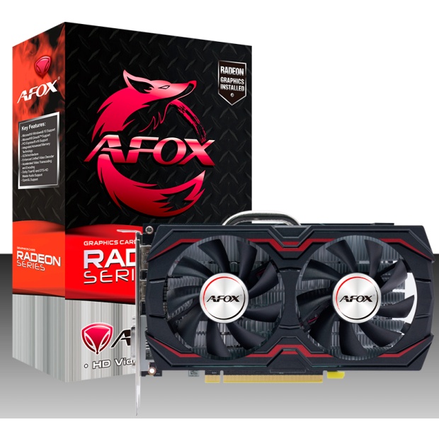 Видеокарта Afox RX580 GAMING 8GB GDDR5 256bit DP DVI HDMI 2FAN RTL
