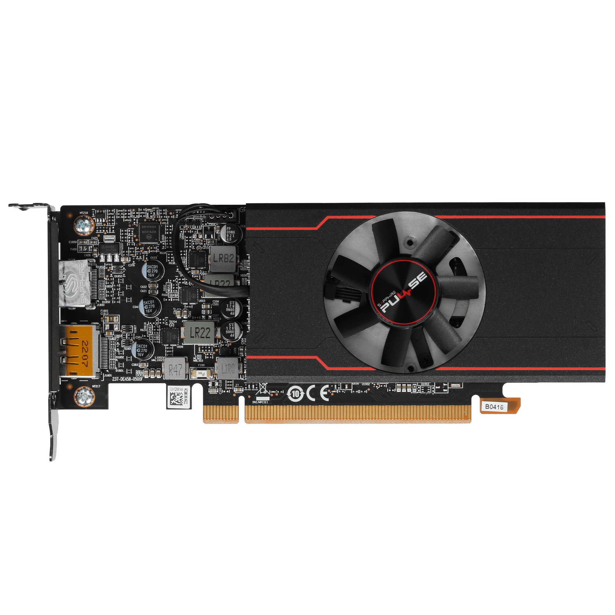 Видеокарта Sapphire Pulse PCI-E AMD Radeon RX 6400 4Gb (64bit/GDDR6/DP/HDMI/RTL) (11315-01-20G)