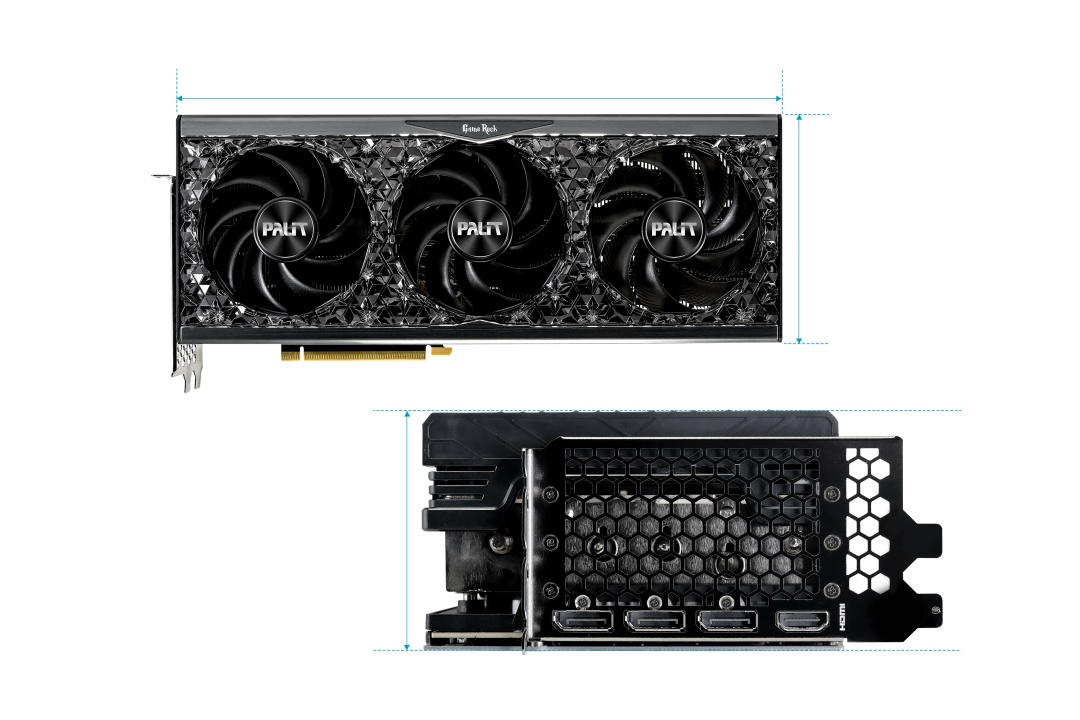 Видеокарта Palit GeForce RTX 4090 GameRock 24Gb 384bit GDDR6X