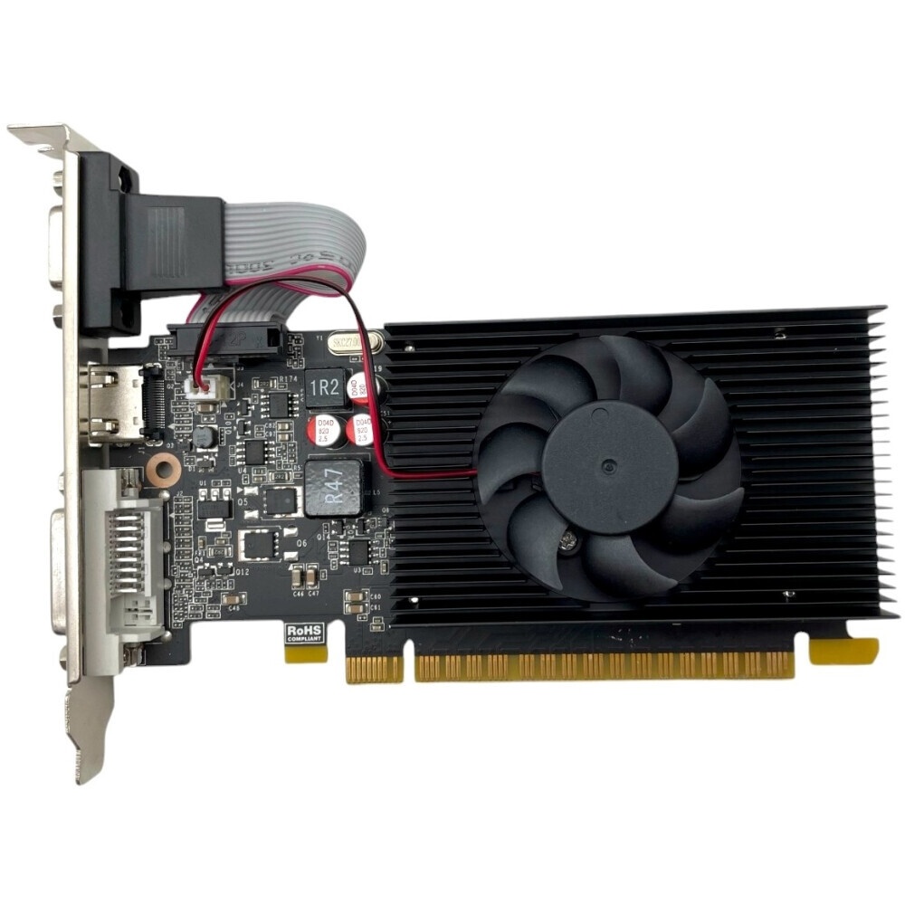 Видеокарта PALIT GeForce GT710 / 2GB DDR3 64bit / D-SUB, DVI-D, HDMI / PA-GT710-2GD3H / RTL