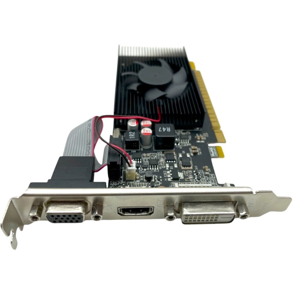 Видеокарта CBR GT710 2Gb DDR3, 64bit, 954Mhz, 1*HDMI + 1*DVI + 1*VGA, 29W, Ret [VGA-STX710-2G-RTL]