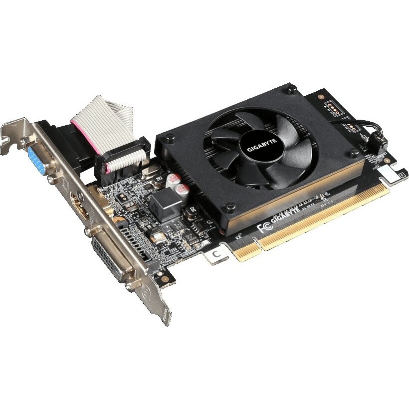 Видеокарта CBR GT710 2Gb DDR3, 64bit, 954Mhz, 1*HDMI + 1*DVI + 1*VGA, 29W, Ret [VGA-STX710-2G-RTL]