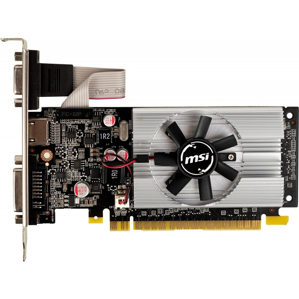 Видеокарта CBR G210 1Gb DDR3, 64bit, 589Mhz, 1*HDMI + 1*DVI + 1*VGA, 31W, Ret [VGA-STX210-1G-RTL]