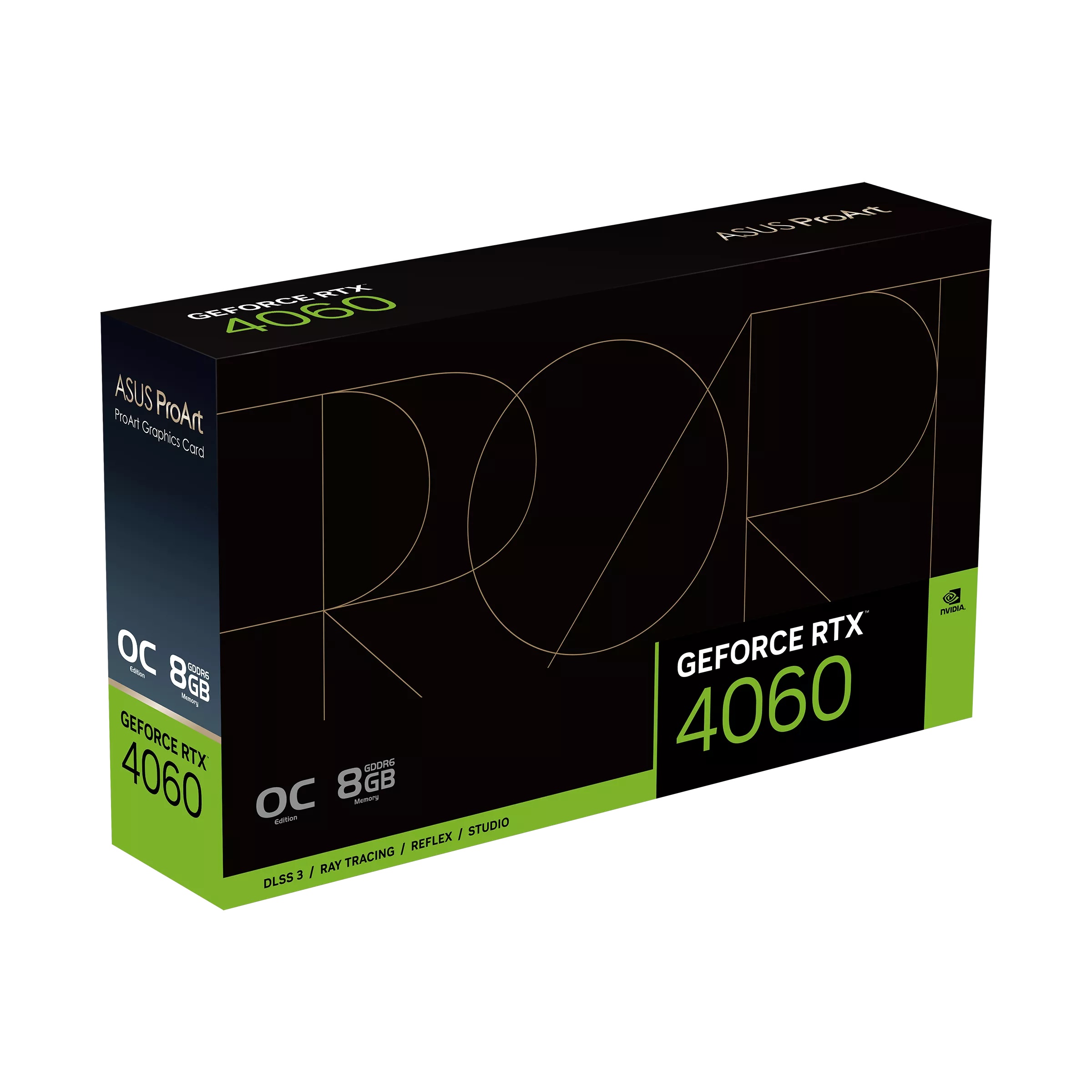 Видеокарта Asus PROART-RTX4060-O8G PCI-E 4.0 RTX4060 8192Mb 128 GDDR6 2550/17000 HDMIx1 DPx3 HDCP Re