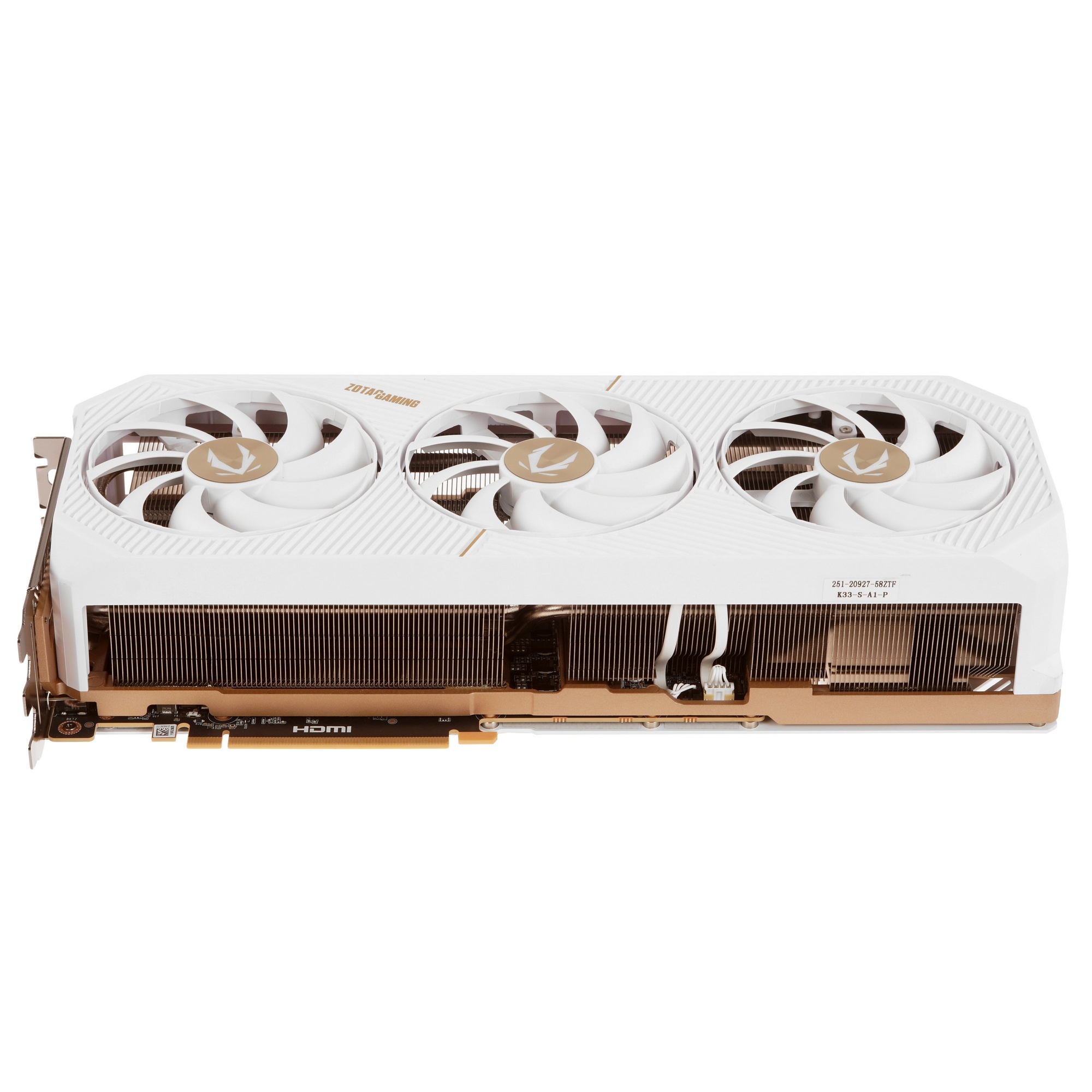 Видеокарта Zotac PCI-E 4.0 RTX 5080 SOLID OC WHITE ED NVIDIA GeForce RTX 5080 16Gb 256bit GDDR7 2640