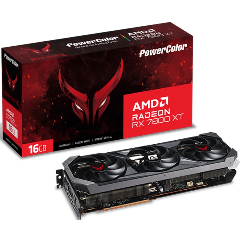 Видеокарта PowerColor RX 7800XT Red Devil 16GB GDDR6 256bit 3xDP HDMI 3FAN