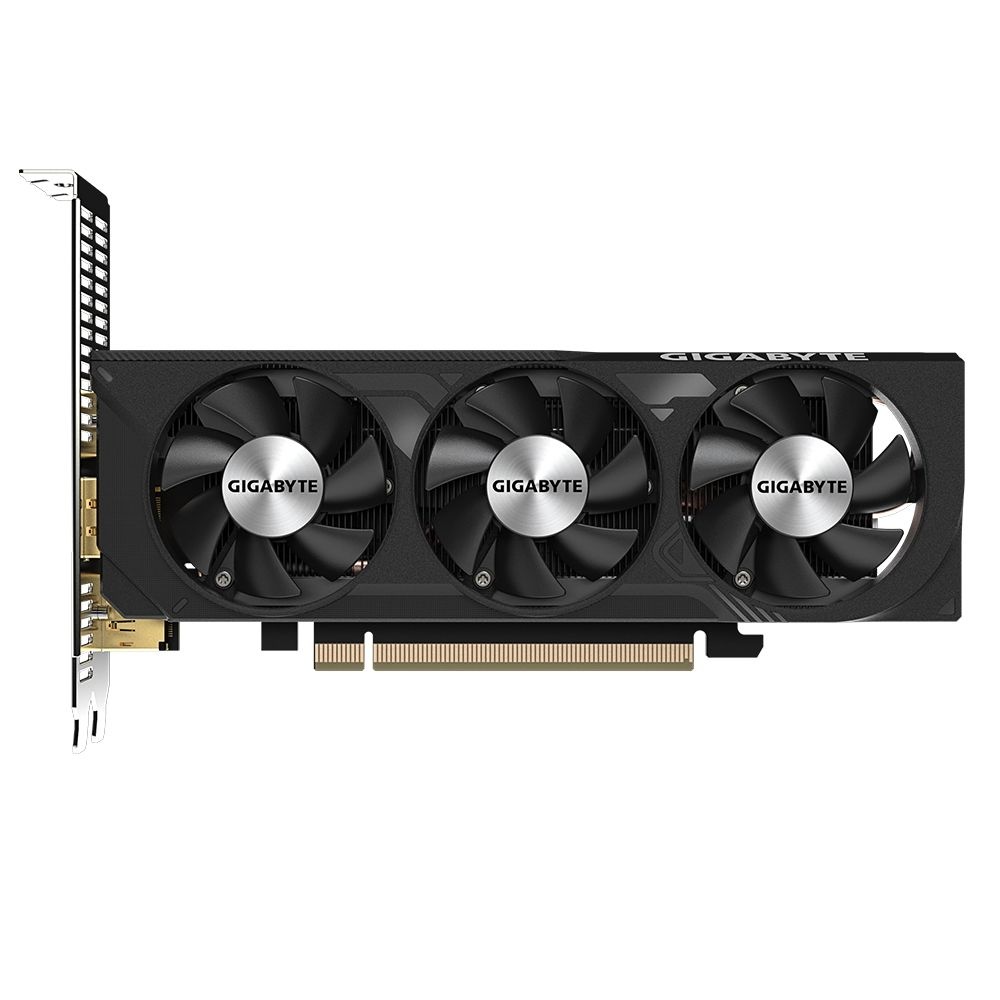 Видеокарта Gigabyte GV-N4060OC-8GL RTX4060 OC Low Profile 8GB GDDR6 128-bit DPx2 HDMIx2 3FAN RTL