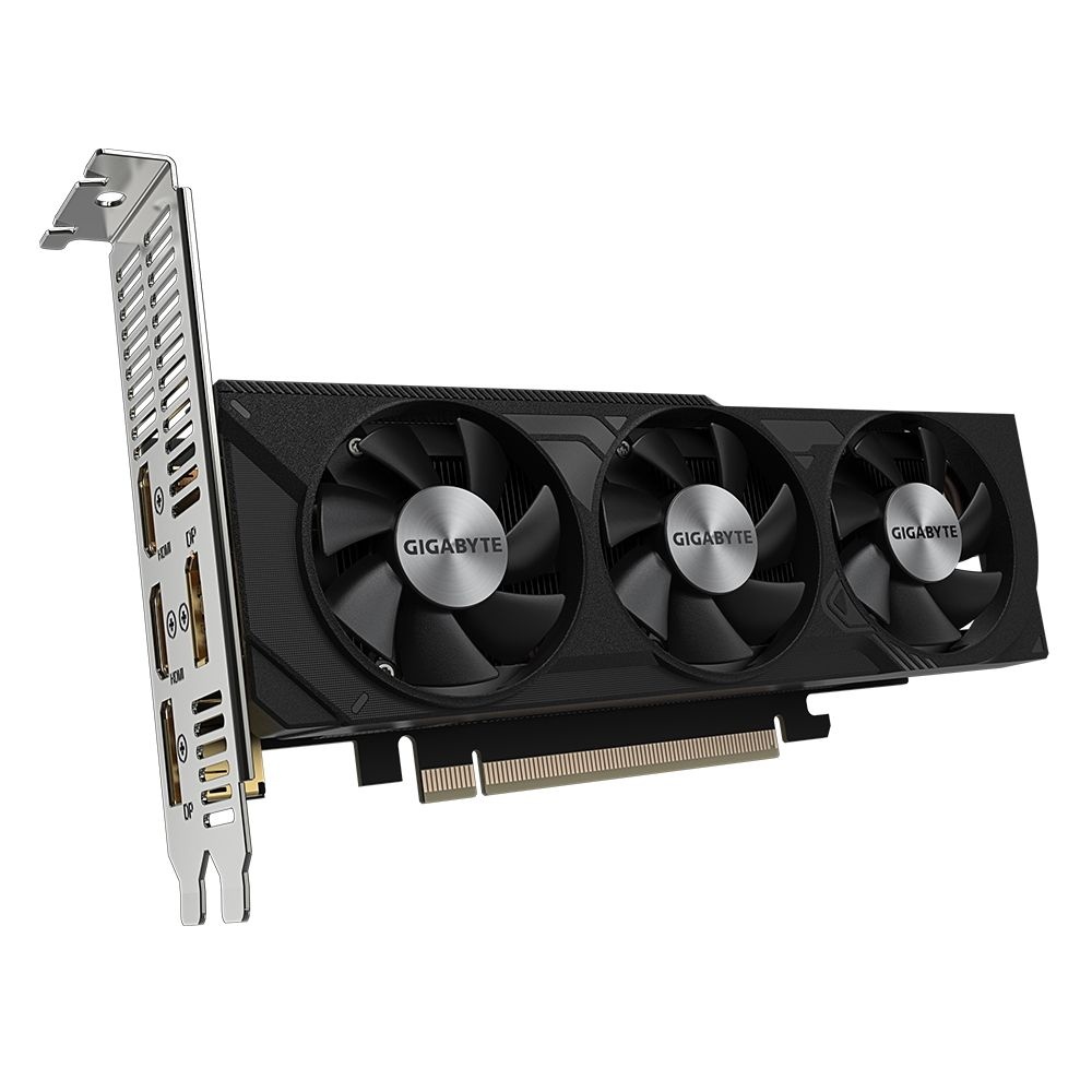 Видеокарта Gigabyte GV-N4060OC-8GL RTX4060 OC Low Profile 8GB GDDR6 128-bit DPx2 HDMIx2 3FAN RTL