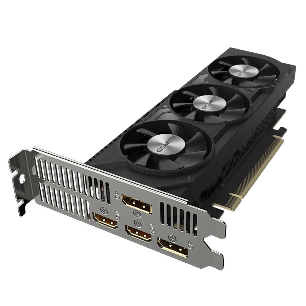 Видеокарта Gigabyte GV-N4060OC-8GL RTX4060 OC Low Profile 8GB GDDR6 128-bit DPx2 HDMIx2 3FAN RTL