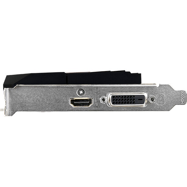 Видеокарта GIGABYTE GV-N1030OC-2GI PCI-E 3.0 2 ГБ GDDR5, 64 бит, DVI-D, HDMI, GPU 1265 МГц