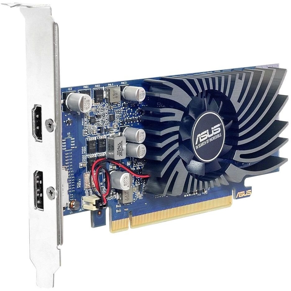 Видеокарта GIGABYTE GV-N1030OC-2GI PCI-E 3.0 2 ГБ GDDR5, 64 бит, DVI-D, HDMI, GPU 1265 МГц