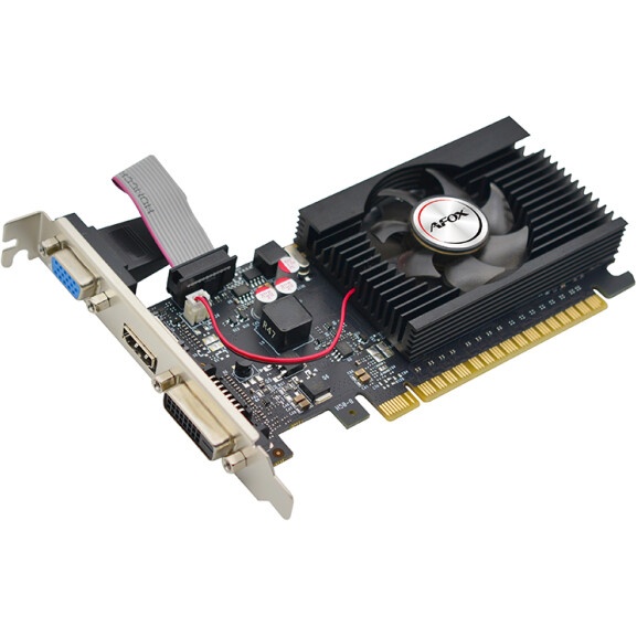 Видеокарта AFOX GT710 2G DDR3 64BIT, LP Single Fan , RTL (AF710-2048D3L5-V3)
