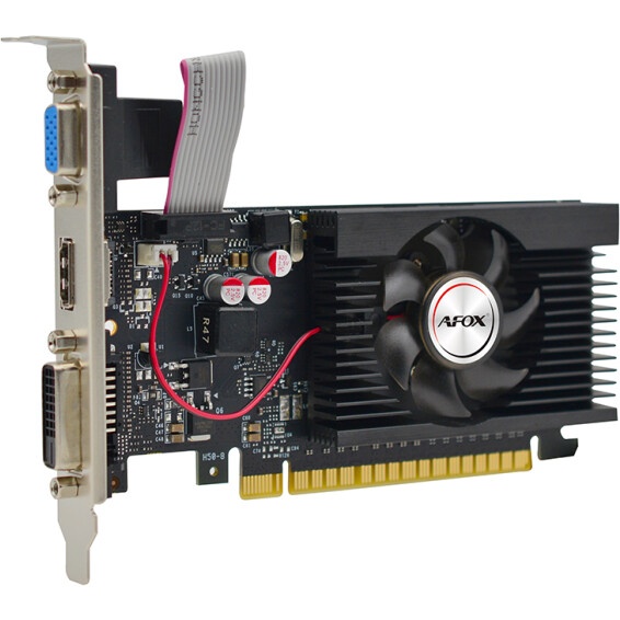 Видеокарта AFOX GT710 2G DDR3 64BIT, LP Single Fan , RTL (AF710-2048D3L5-V3)