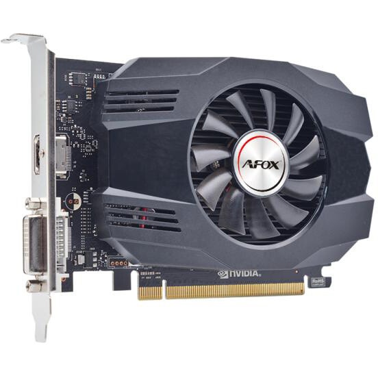 Видеокарта AFOX GT1030 4GB DDR4 64BIT, DVI HDMI ATX SINGLE FAN (AF1030-4096D4H5)