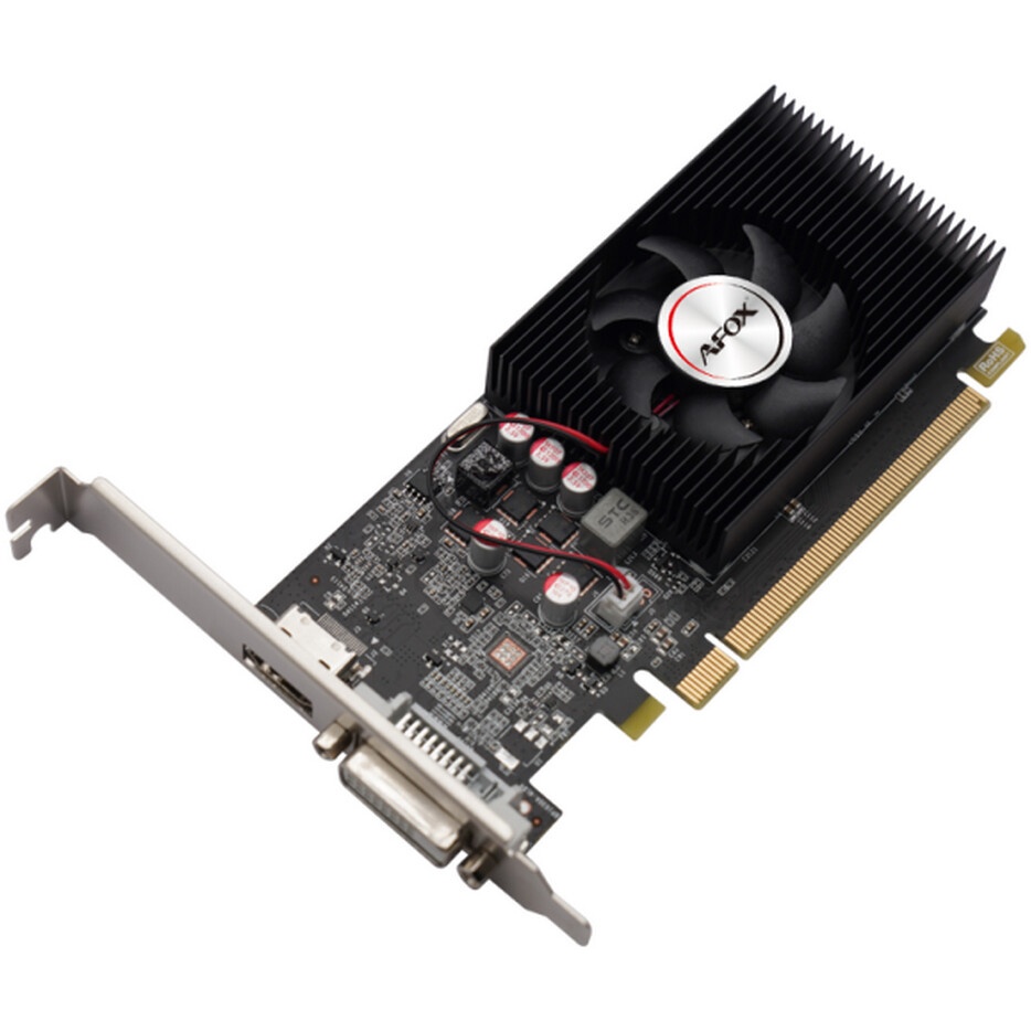 Видеокарта AFOX GT1030 4GB DDR4 64BIT, DVI HDMI ATX SINGLE FAN (AF1030-4096D4H5)