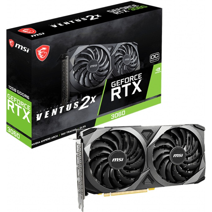 Видеокарта Afox PCI-E AF3060-12GD6H7-V2 NVIDIA GeForce RTX 3060 12Gb 192bit GDDR6 1350/15000 HDMIx1