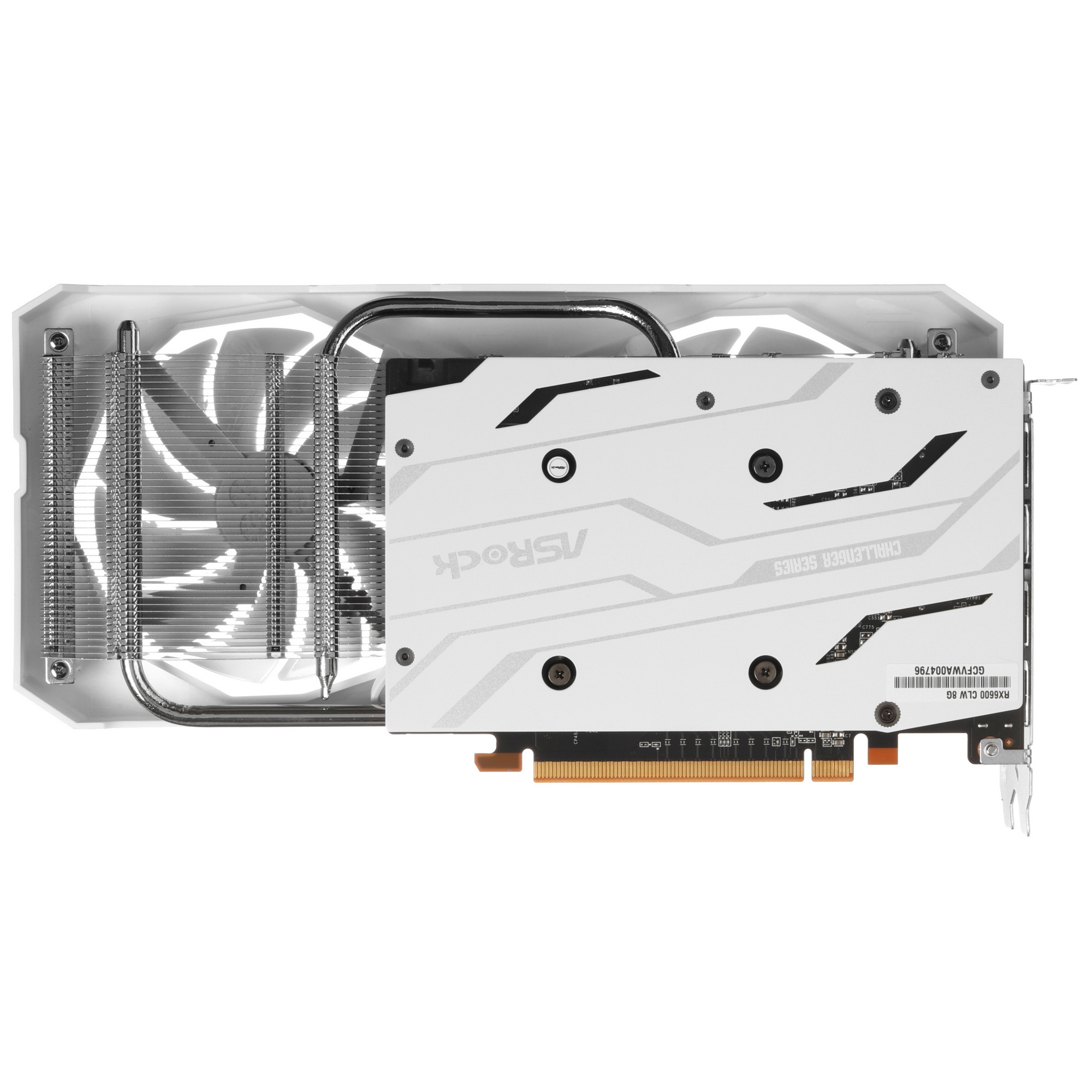 Видеокарта ASRock RX6600 Challenger White 8GB AMD Radeon RX 6600 8Gb 128bit GDDR6 1626/14000 HDMIx1