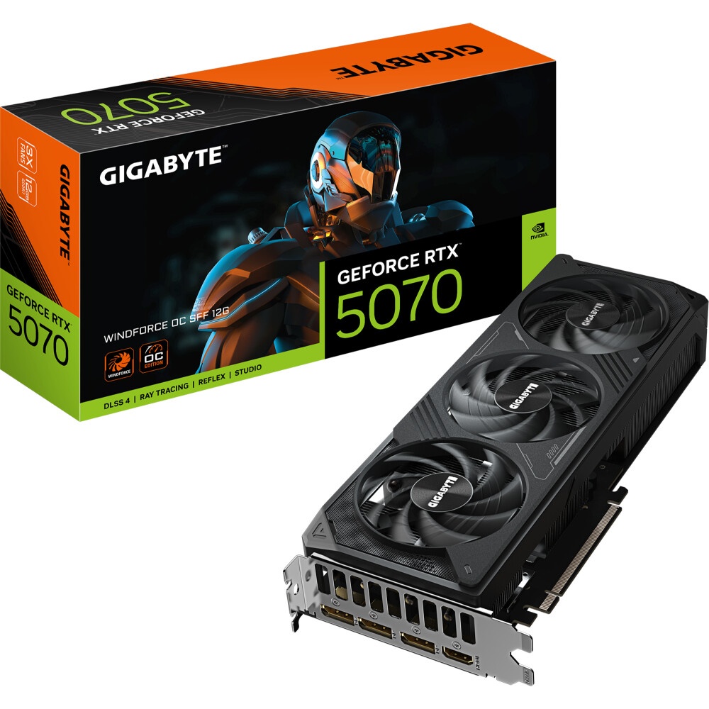 Видеокарта Gigabyte RTX5070 AERO 12GB GDDR7 192bit 3xDP HDMI 3FAN RTL