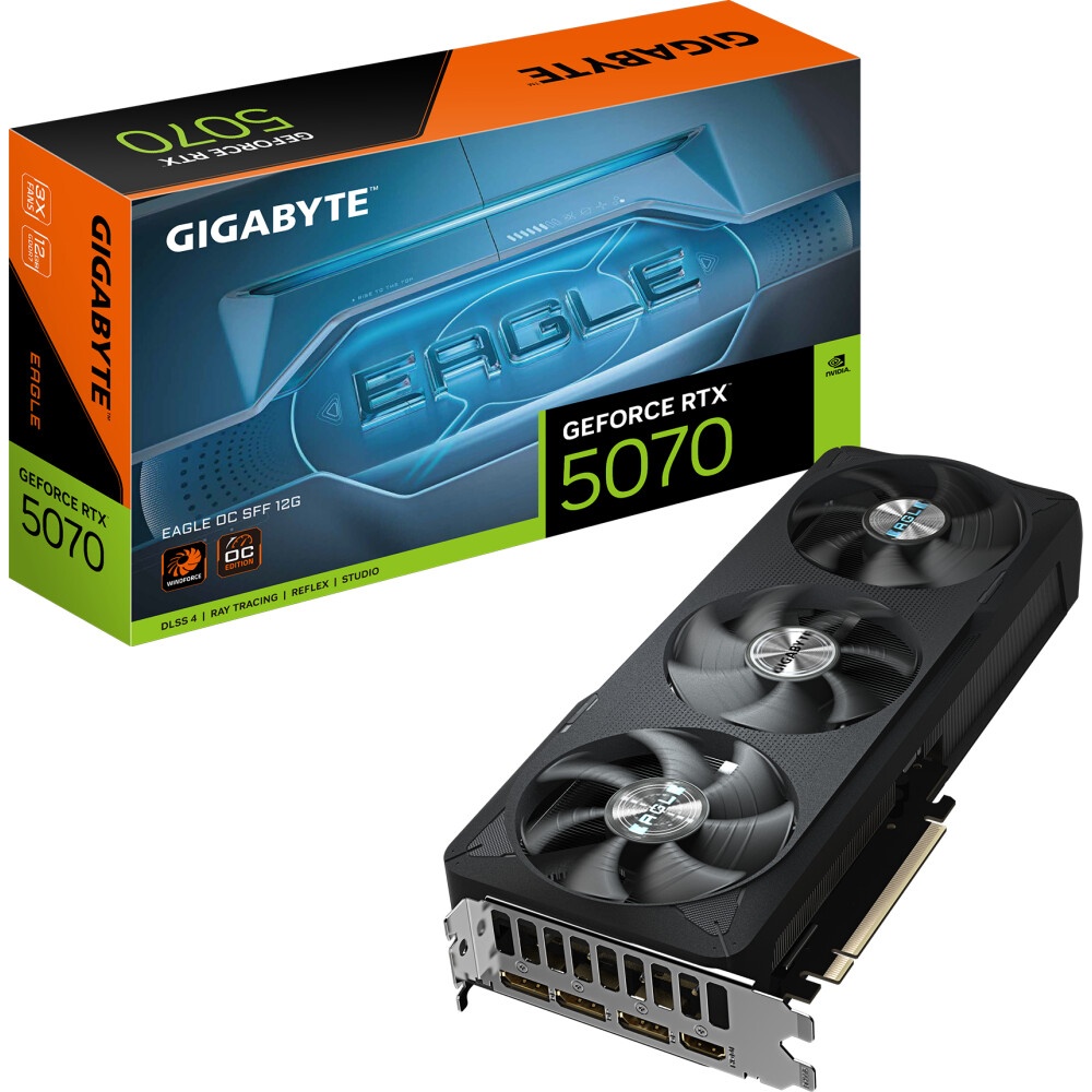 Видеокарта Gigabyte RTX5070 AERO 12GB GDDR7 192bit 3xDP HDMI 3FAN RTL