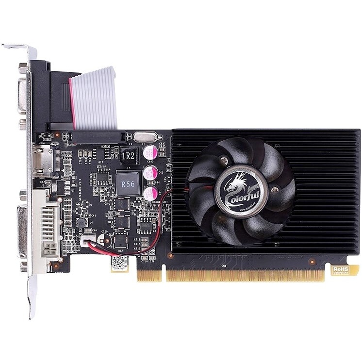 Видеокарта Asus PCI-E GT710-SL-2GD3-BRK-EVO NVIDIA GeForce GT 710 2048Mb 64 DDR3 954/5012 DVIx1 HDMI