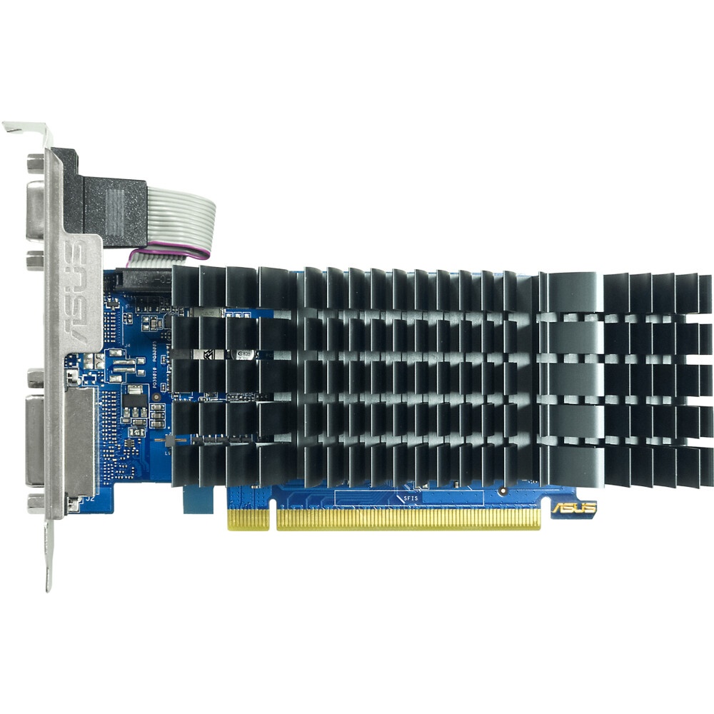 Видеокарта Asus PCI-E GT710-SL-2GD3-BRK-EVO NVIDIA GeForce GT 710 2048Mb 64 DDR3 954/5012 DVIx1 HDMI