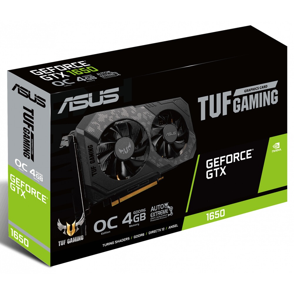 Видеокарта TUF-GTX1650-O4GD6-GAMING /GTX1650,DVI,HDMI,DP,4G,D6
