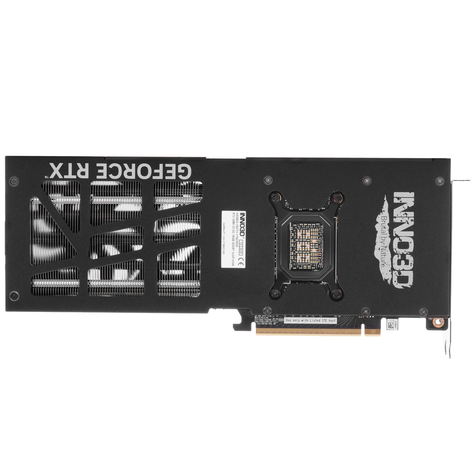 Видеокарта INNO3D RTX 5080 X3 OC, HDMI, DP*3, 16G,D7