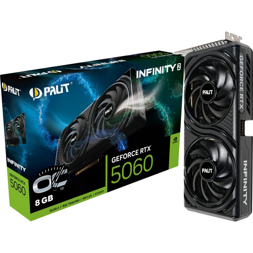 Видеокарта MAXSUN MS-RTX5060 TRB 8G T0 GeForce RTX 5060 8Gb DDR7 128 bit 3*DP/HDMI 2FAN RTL