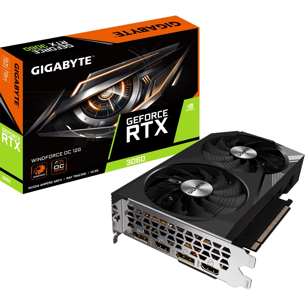 Видеокарта Inno3D RTX 3060 TWIN X2 12G GDDR6 192bit DVI HDMI 3xDP (N30602-12D6-119032AH) RTL