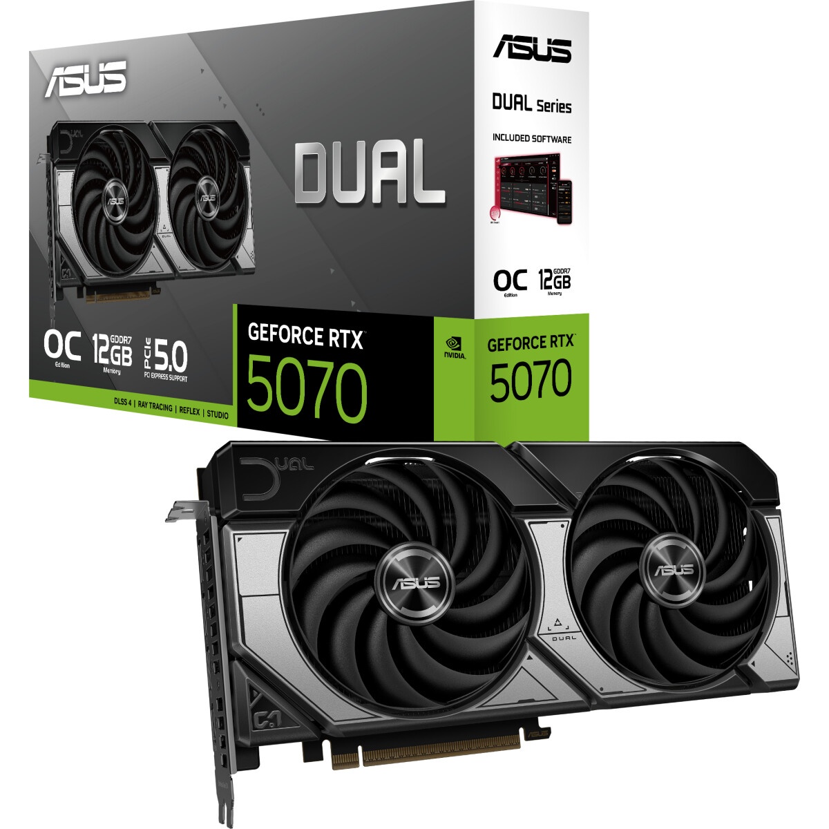 Видеокарта Zotac RTX5070 TWIN EDGE OC WHITE ED 12GB GDDR7 192bit 3xDP HDMI 2FAN PREMIUM PACK