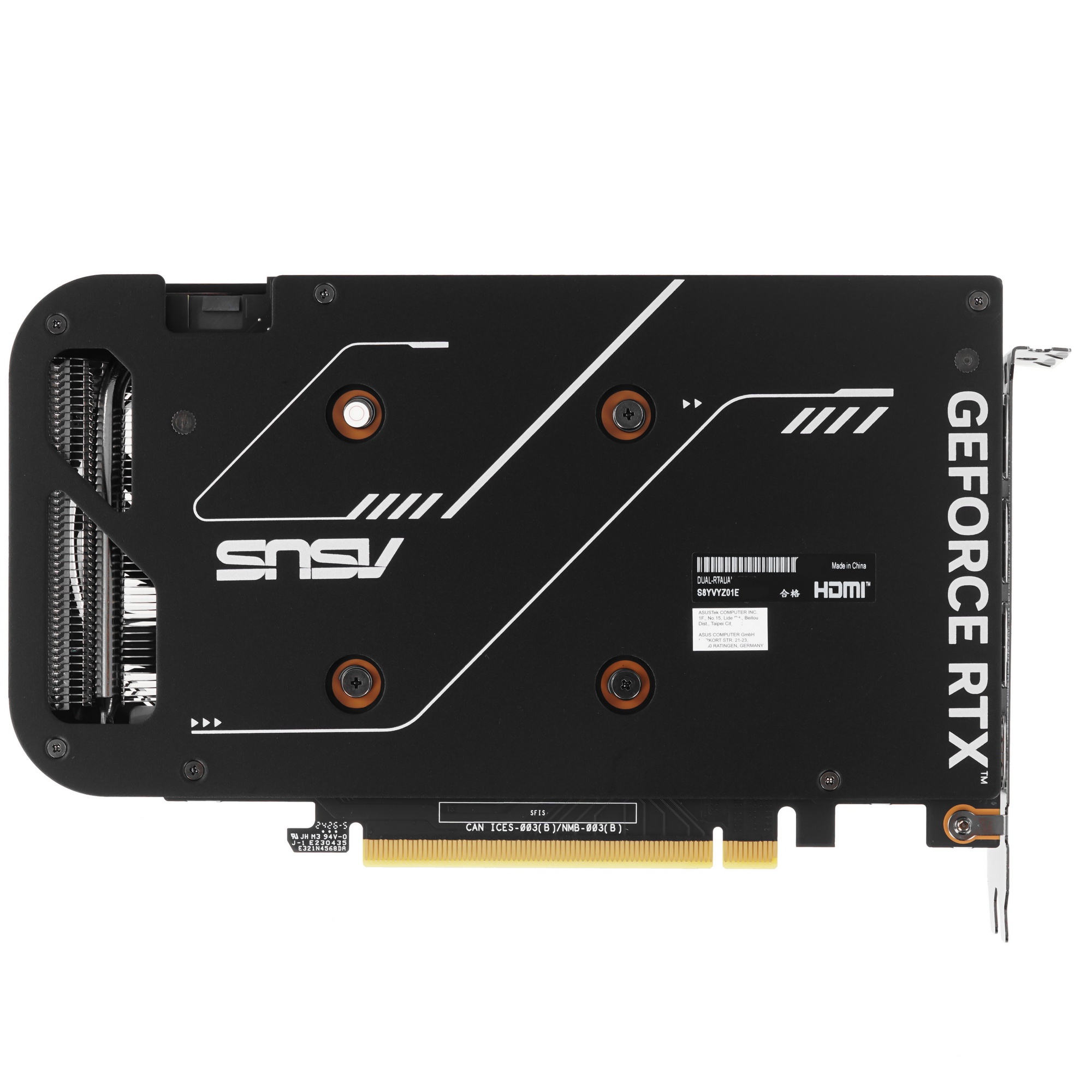 Видеокарта Asus PCI-E 4.0 DUAL-RTX4060-O8G-V2 NVIDIA GeForce RTX 4060 8Gb 128bit GDDR6 2505/17000 HD