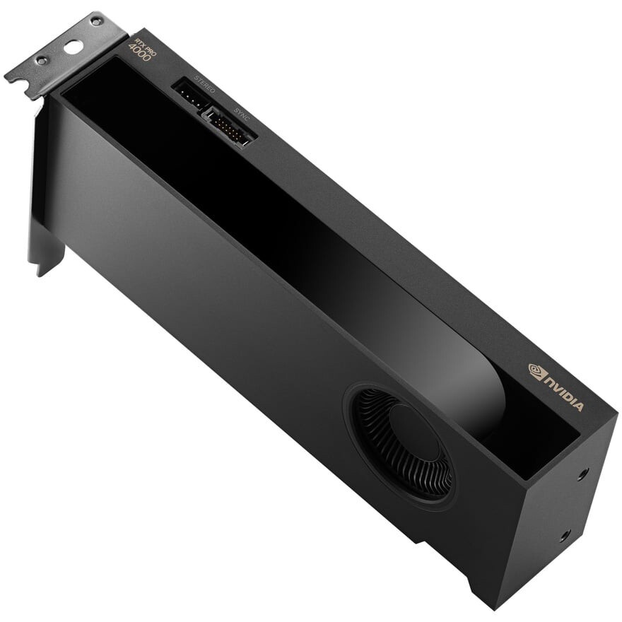 Видеокарта VGA NVIDIA RTX PRO 4000 Blackwell SFF Edition, 24 GB GDDR7 with ECC, Mini DP, PCI Express